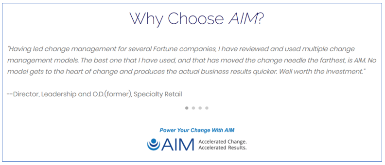 Why is AIM change management important
