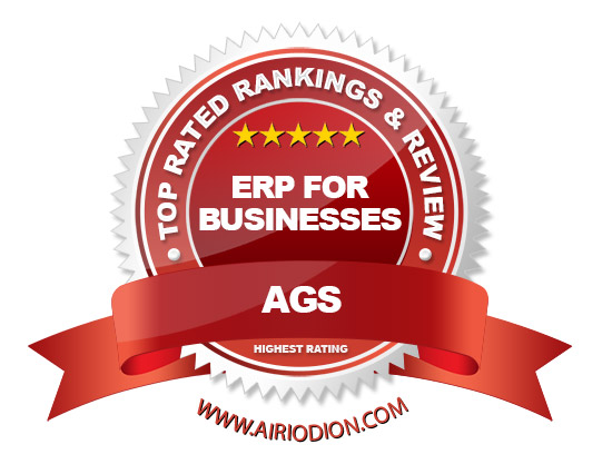 AGS Award Emblem - Top ERP for Businesses
