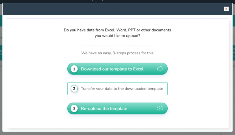 3-Step Data Upload