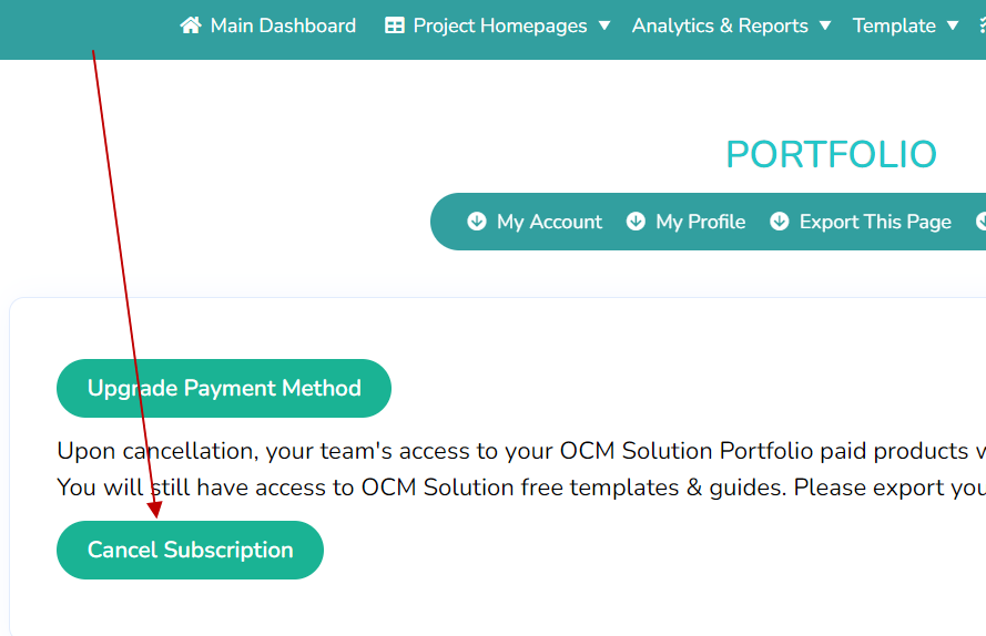 How to Cancel Your OCM Solution (Formerly Airiodion) Account 2