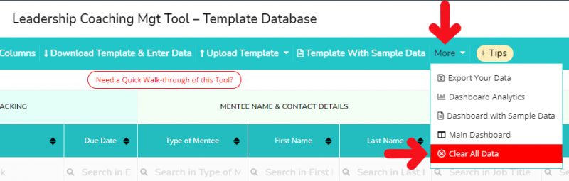 Clear All Data