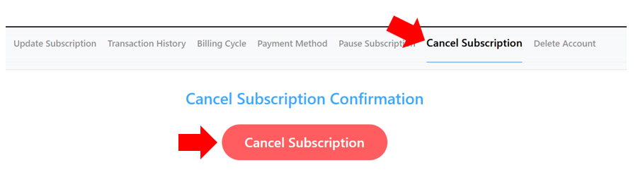 Cancel Subscription