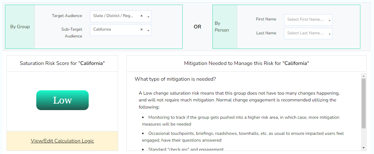 Change Impact Mitigation