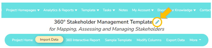 Edit Template Name