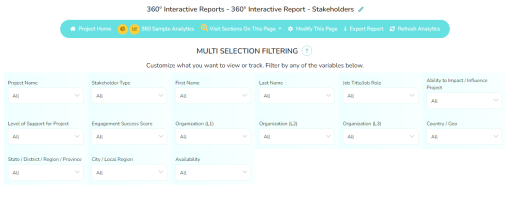 Multi-Selection Filtering