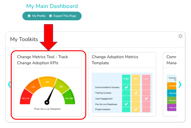 How to Find Your New Change Metrics Reports Dashboard
