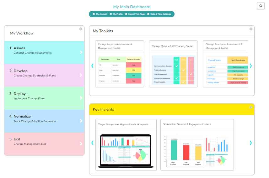OCM Solution New Main Dashboard
