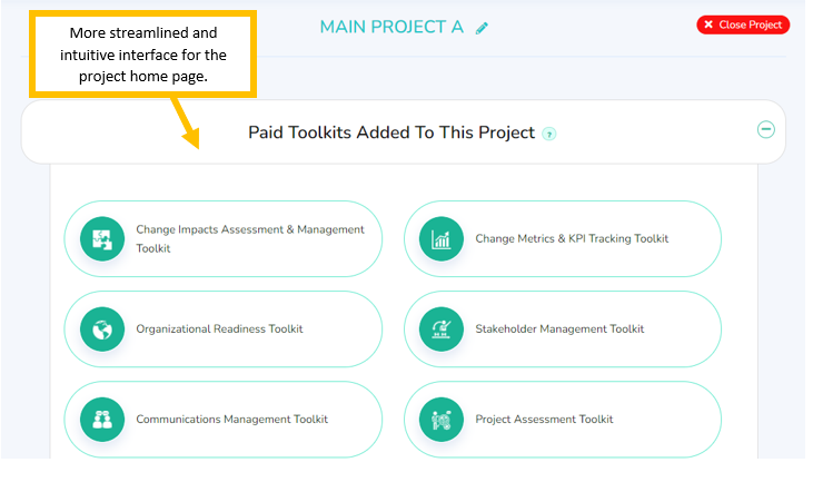 New Project Homepage