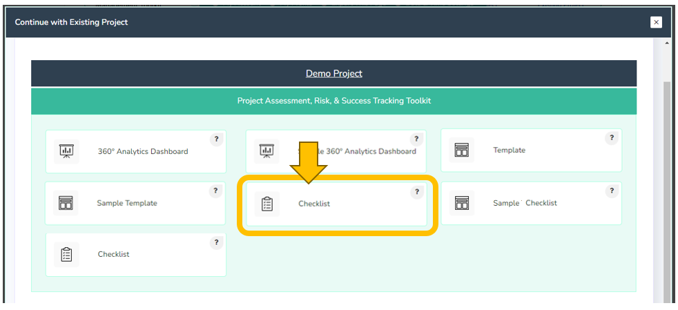 Project Assessment Checklist