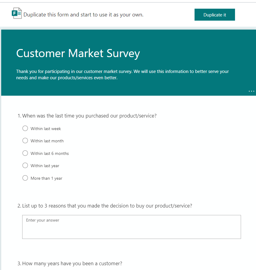 Customer Market Suvery - Markting Audience Asssessment