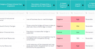 Social Impact Assessment Example