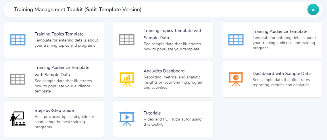 Split Template Training Tracking Toolkit
