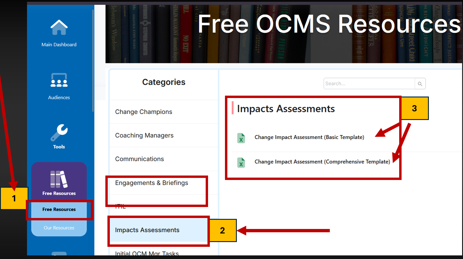 Free OCM Change Impact Assessment Resources