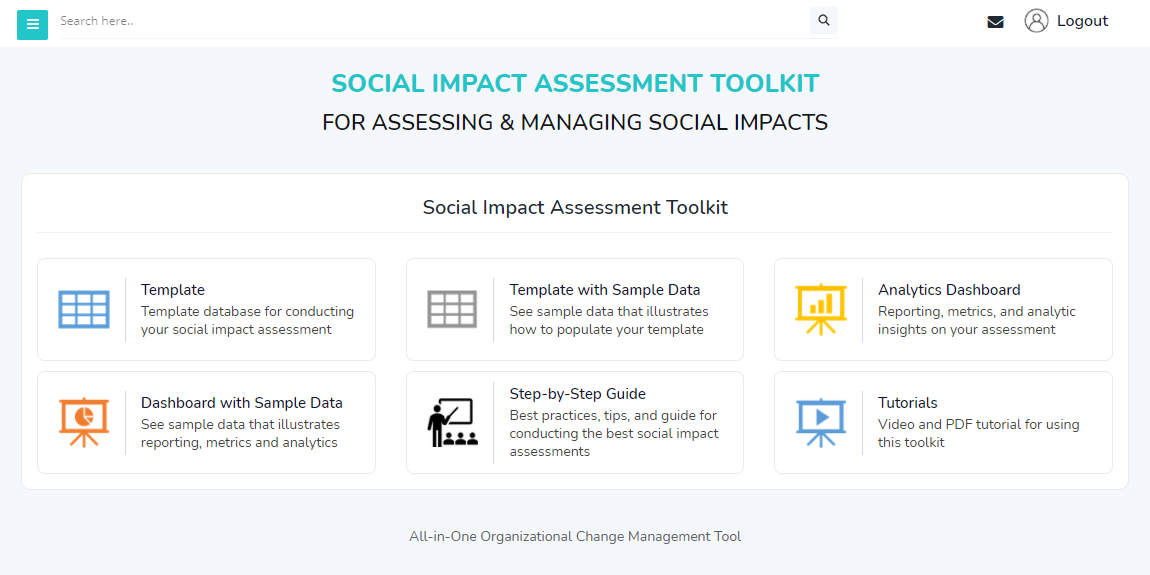 Social Impact Assessment Toolkit Home Page