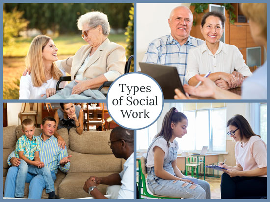 types of social work