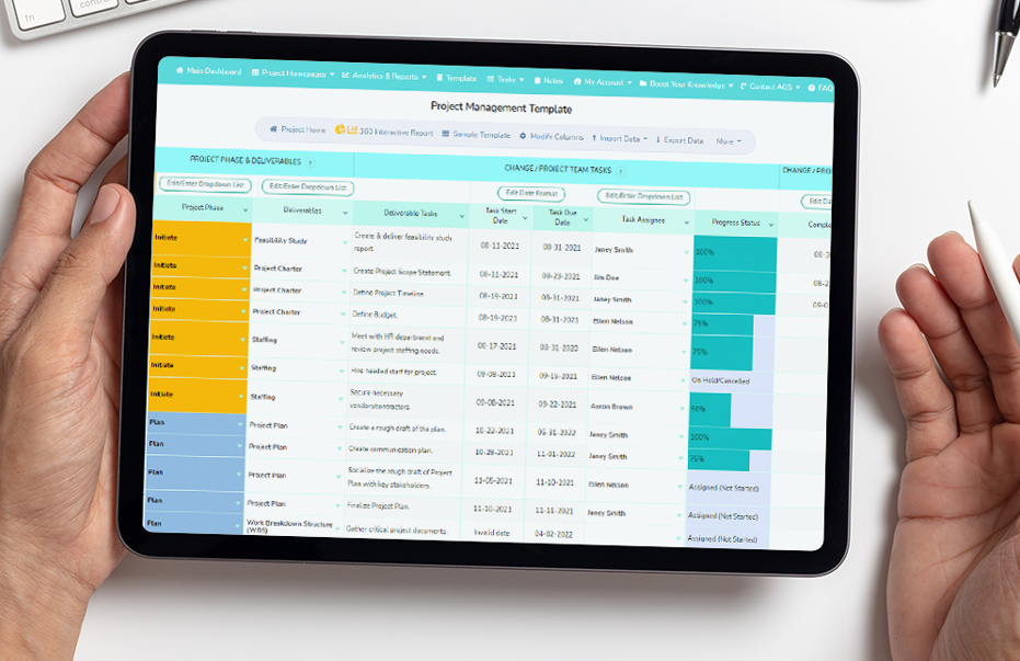 free resource planning template for multiple projects