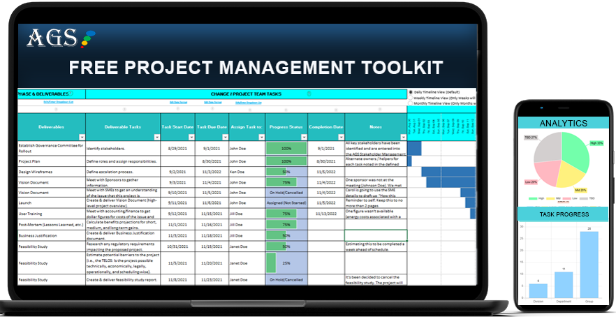multiple project status report template