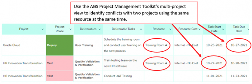 Free Excel Resource Planner Template for Single or Multiple Projects ...