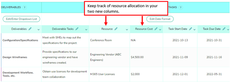 free resource planner excel template