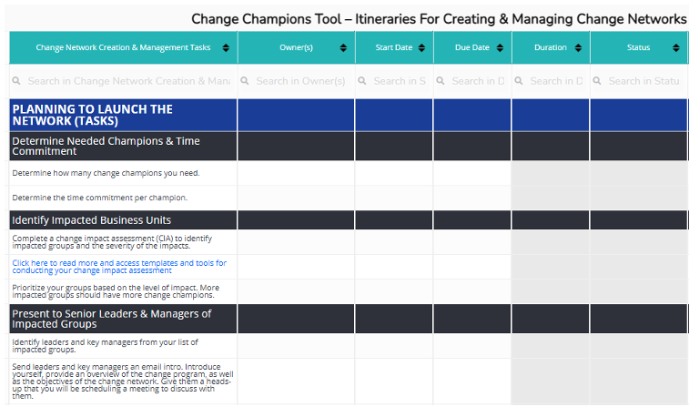 change agent network definition