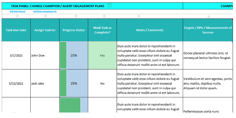change champion in hr