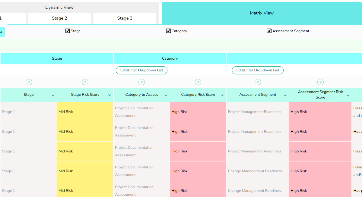 Project Risk Matrix