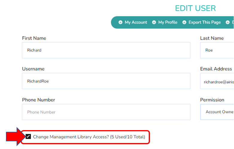 change management library