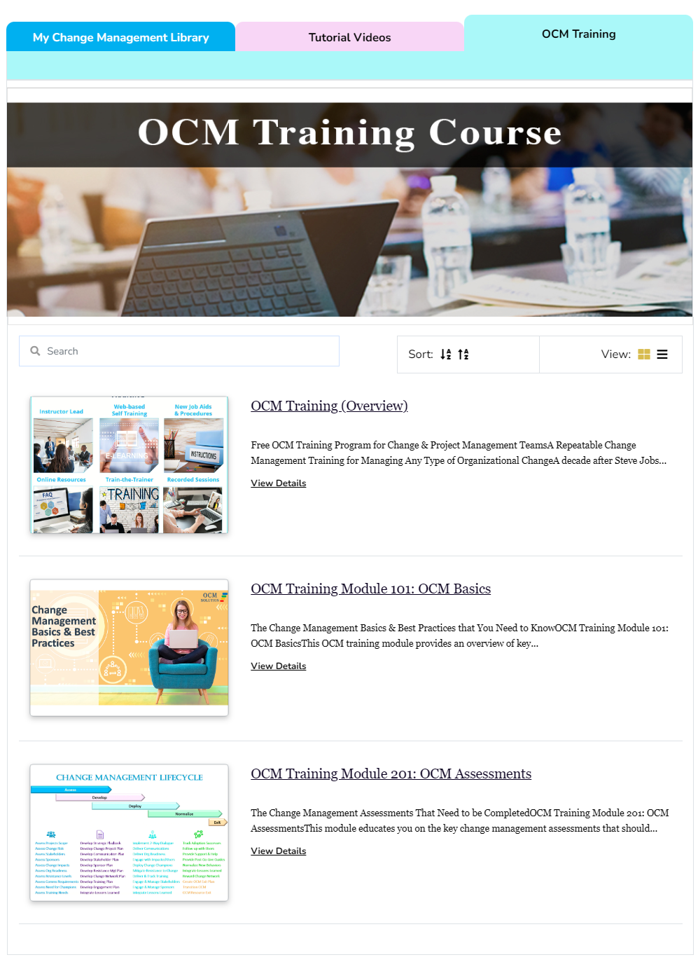 OCM Training Course