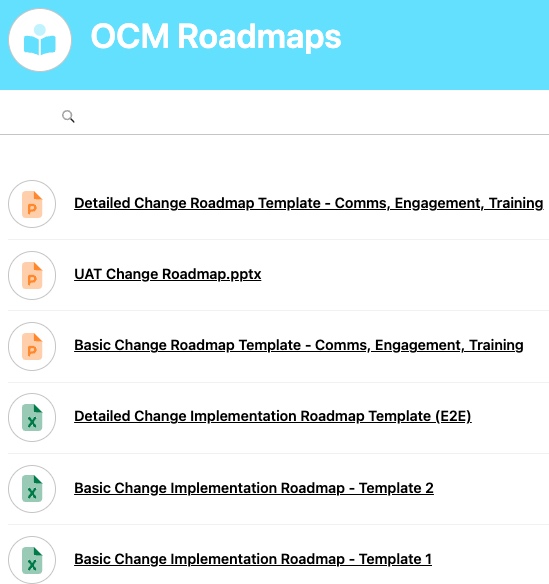 OCMS Roadmaps Templates