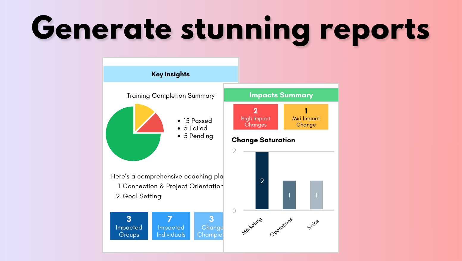 Create amazing reports