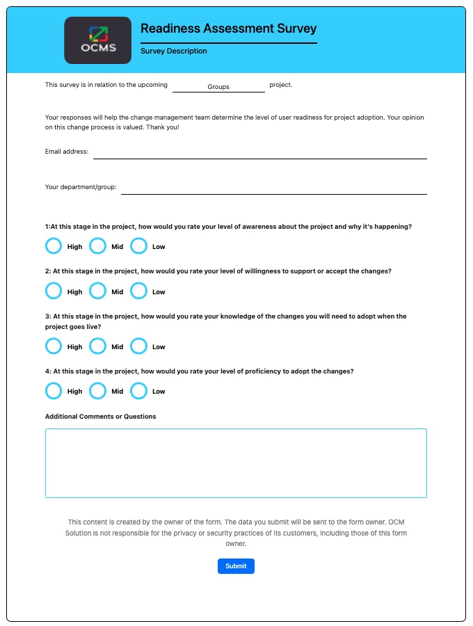 readiness survey