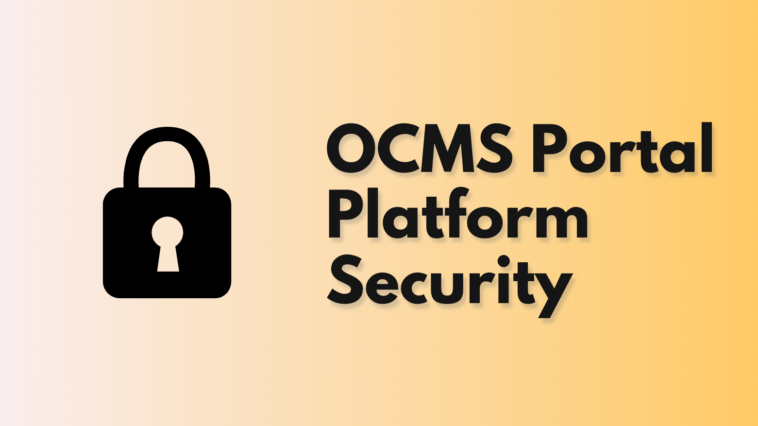 Security Policy OCMS Portal