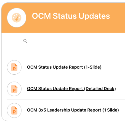 ocms free status update slides