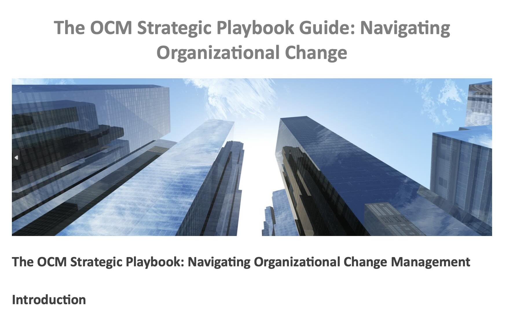 FREE strategic change management pdf guide