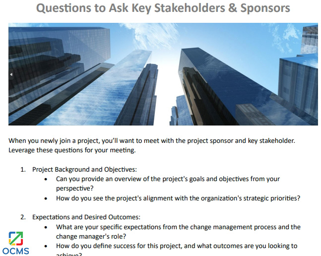change management questions