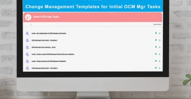 templates for change management tasks