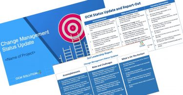 free project status update presentation ppt for ocm
