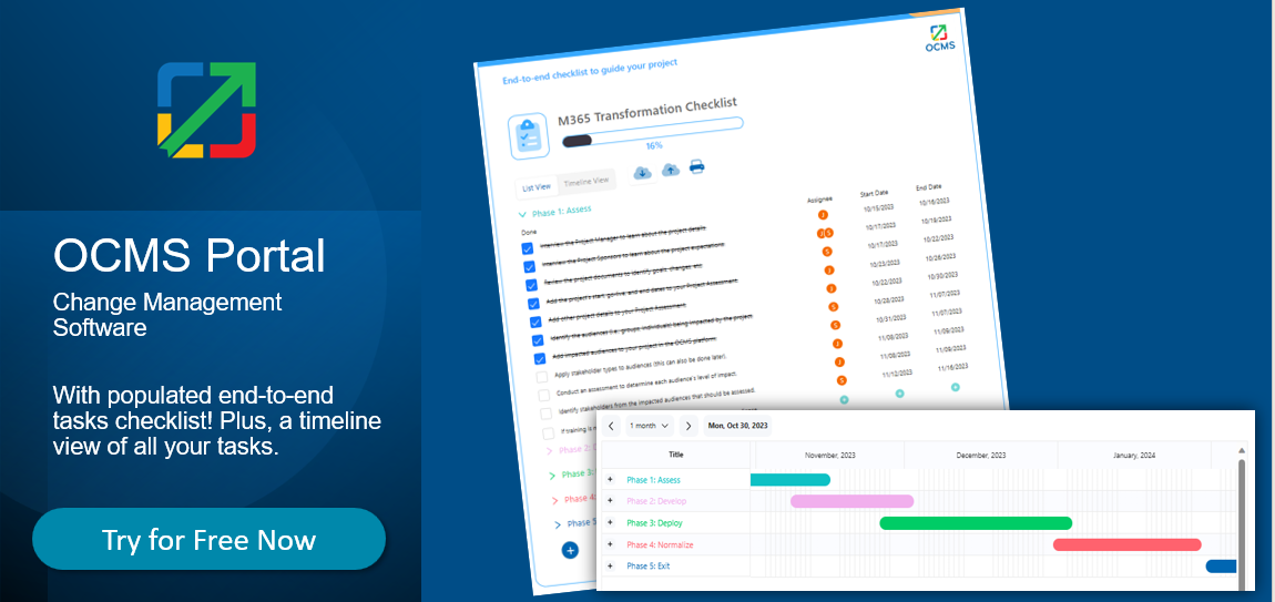 OCMS Portal Go-Live Tasks Checklist