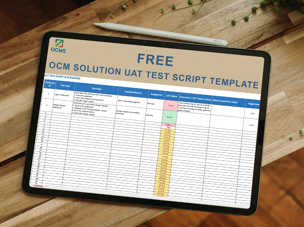 uat test script template