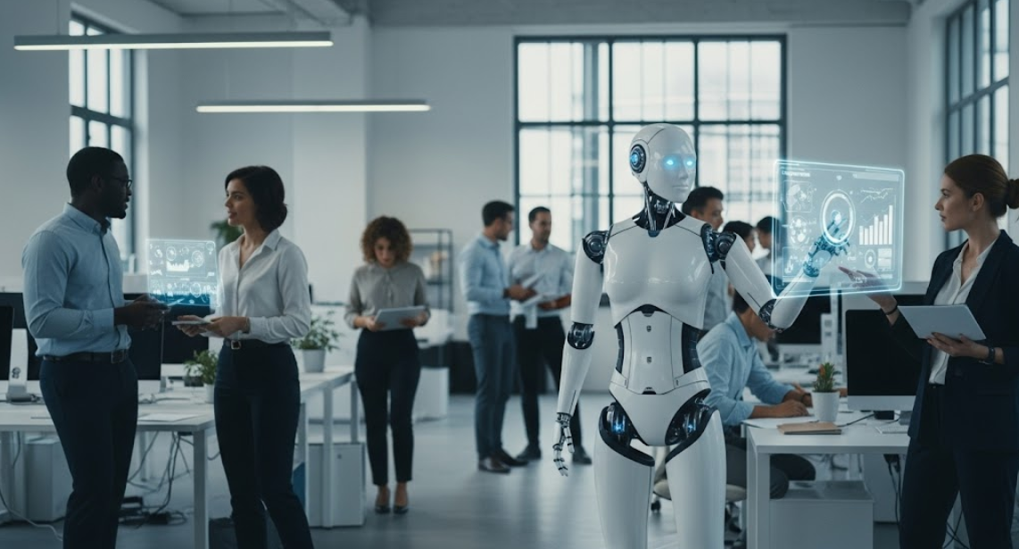 AI in the workplace change management communication plan