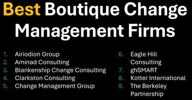Top 9 Best Boutique & Specialist Change Management Firms