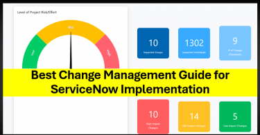 Change management guide and approach for for ServiceNow implementation