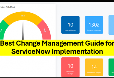 Change management guide and approach for for ServiceNow implementation