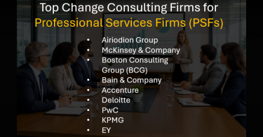 Best Boutique and Global Change Management Consulting Firms for PSFs