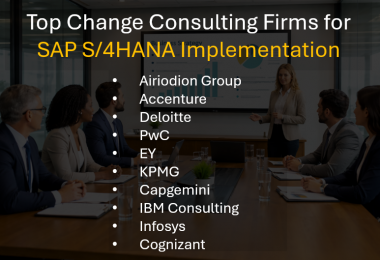 Top Rated 10 Best Change Management Consultants and Consulting Firms for SAP S4HANA Enterprise Transformations