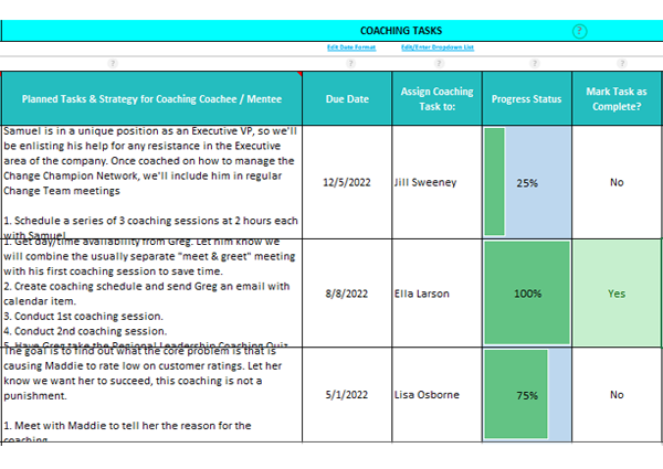 coaching plan examples